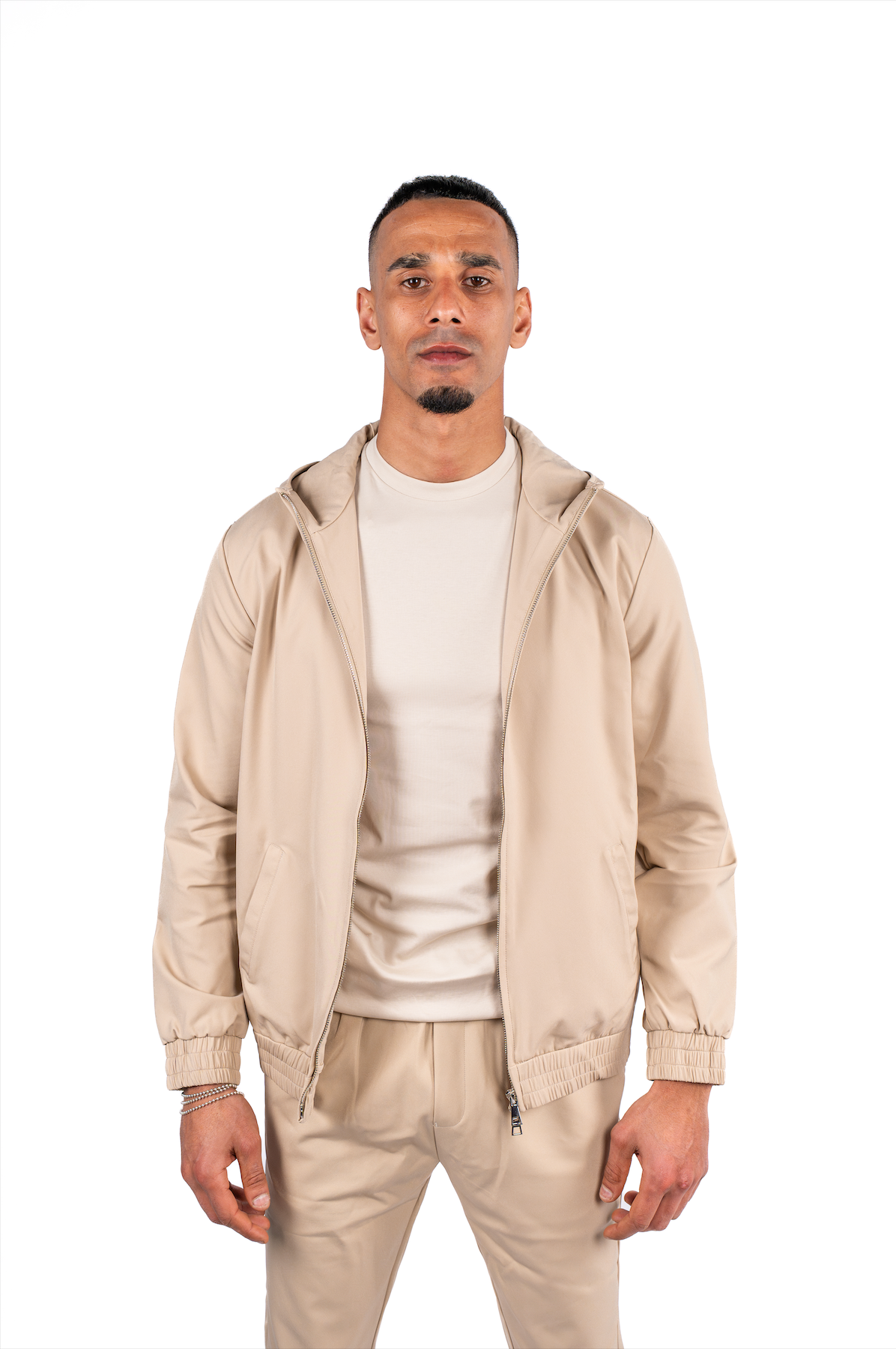 Techsuit Beige hooded