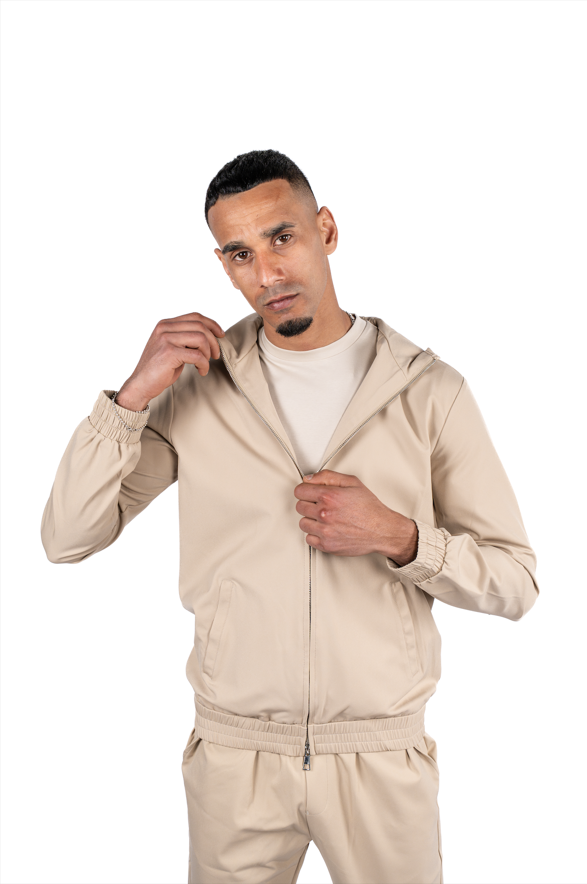 Techsuit Beige hooded