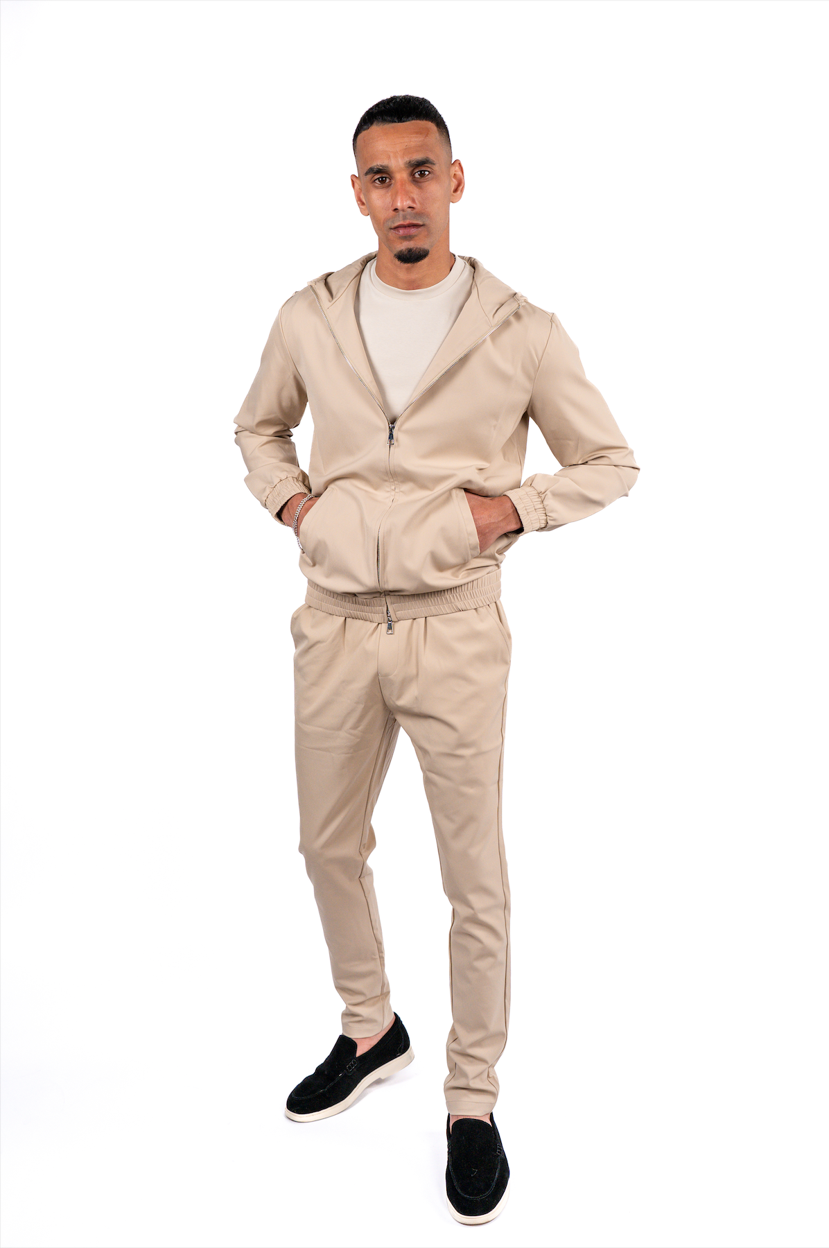 Techsuit Beige hooded