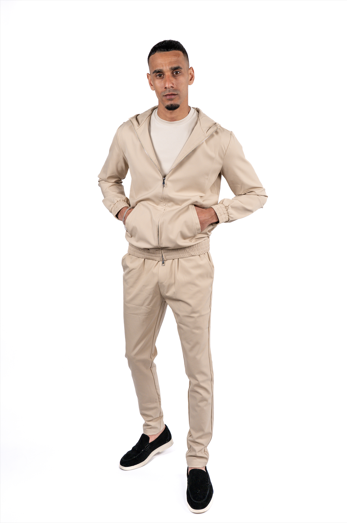 Techsuit Beige hooded